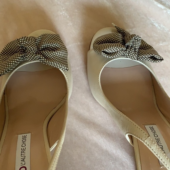 L’AUTRE CHOSE sling back open toe heels - Picture 11 of 14